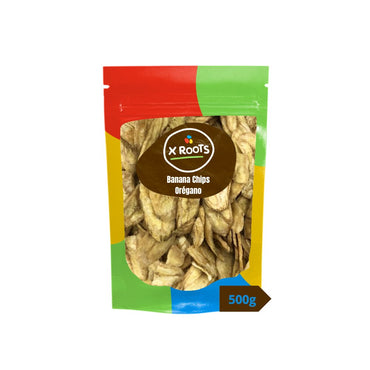 Banana Chips Salgada com Orégano Xroots Premium a Granel - Xroots
